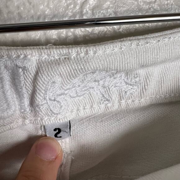 Kut from the Kloth White Bardot Capri Skinny Boyfriend Jeans Size 2 - Picture 6 of 7